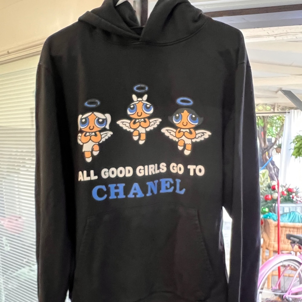 Mega Yacht - Good Girls 'Chanel/Gucci' Logo Hoodie (Black) XL
